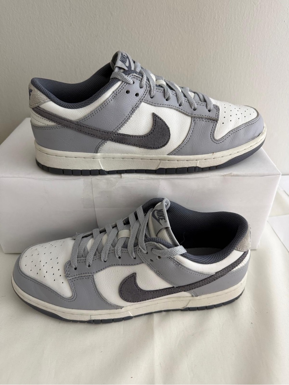 Nike Dunk Low Retro SE Men's Size 10 Shoes White/Light Carbon/Grey